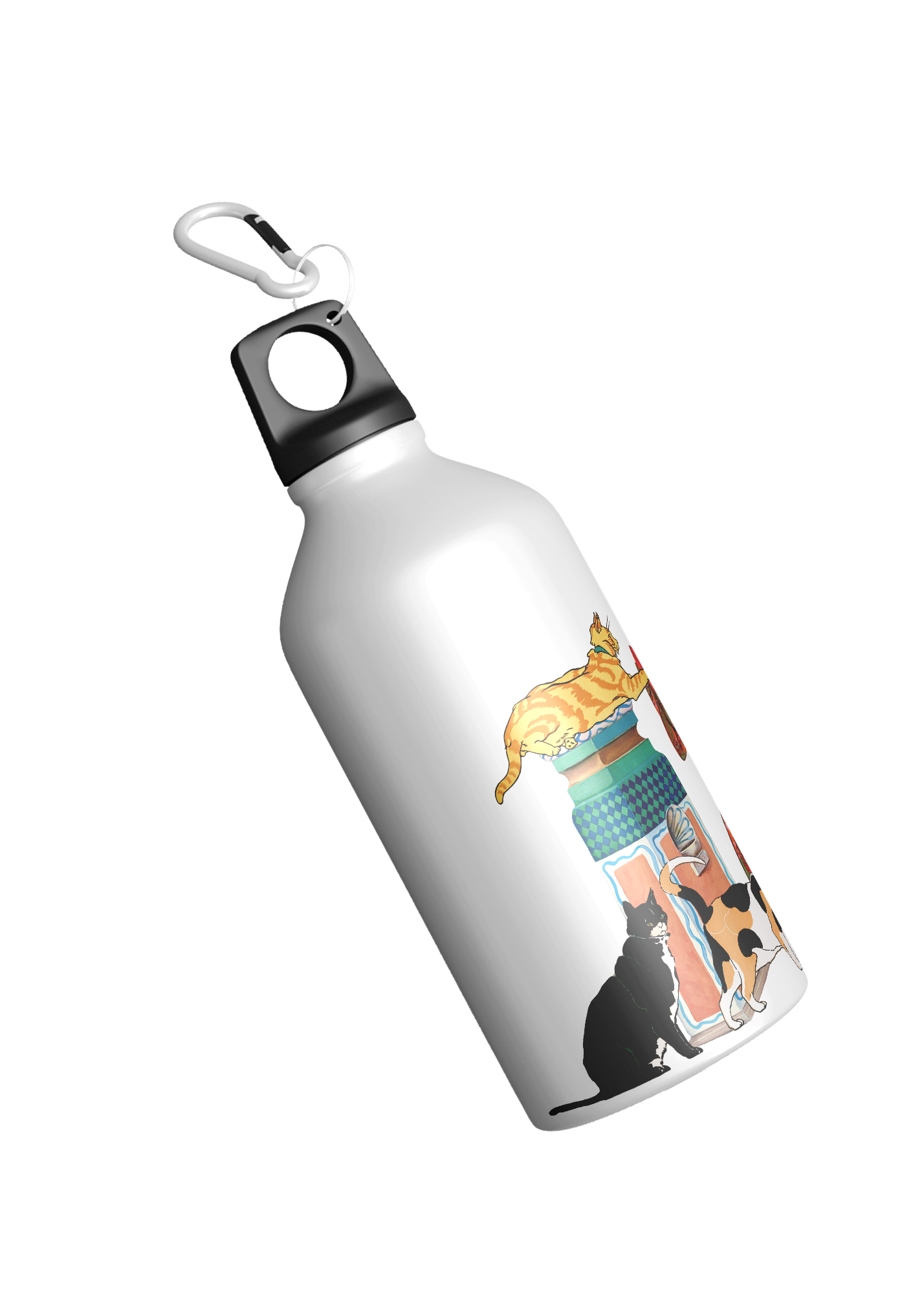 A Lady & Her Cats Sipper Bottle